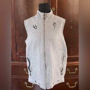 Elegant equestrian grey vest.